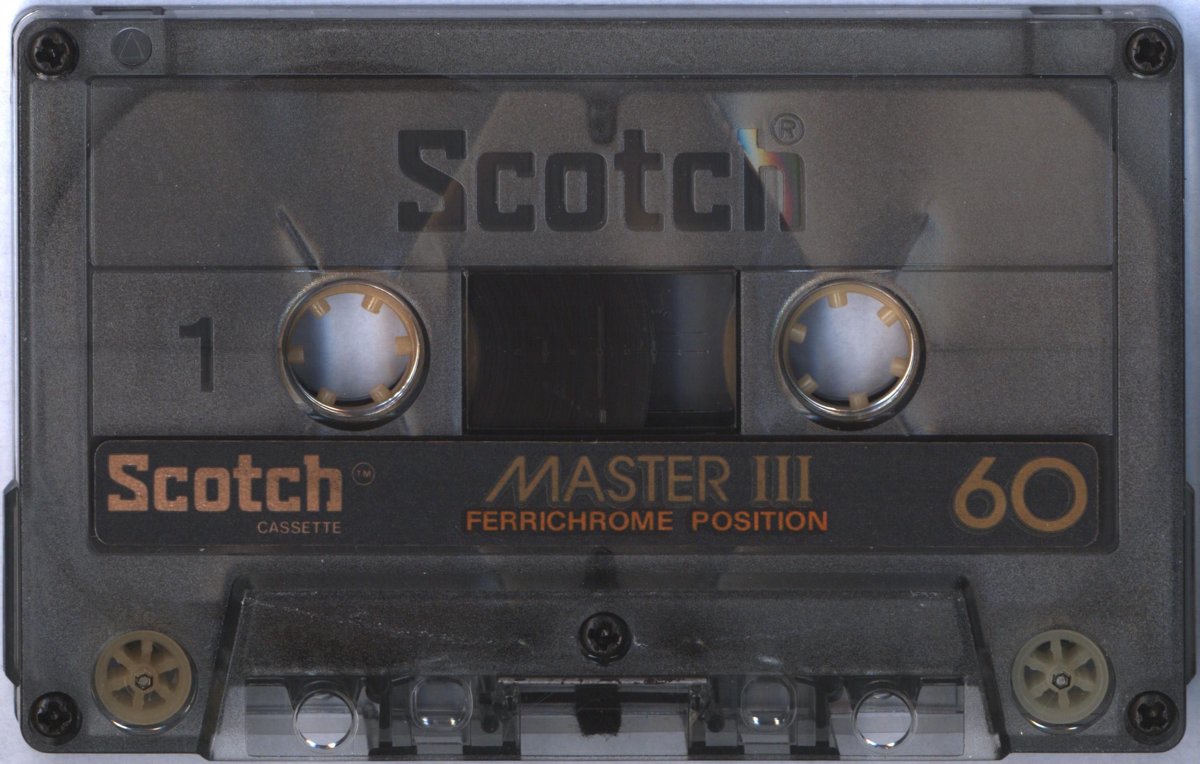 Compact Cassette Scotch Master III 60 Type III Ferro Chrome 1977 Europe