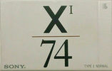 Compact Cassette Sony XI 74 Type I Normal 1992 Japan