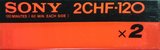 2 pack Sony CHF 120 Type I Normal 1978 Japan