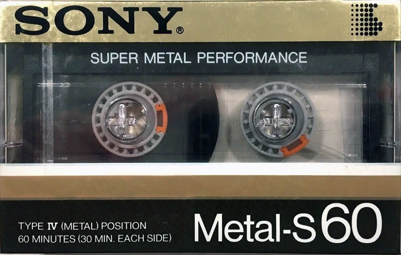 Compact Cassette Sony Metal-S 60 Type IV Metal 1985 Japan