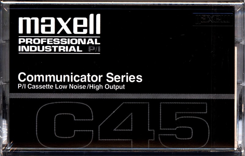 Compact Cassette Maxell Professional Industrial P/I 45 Type I Normal 1996 USA