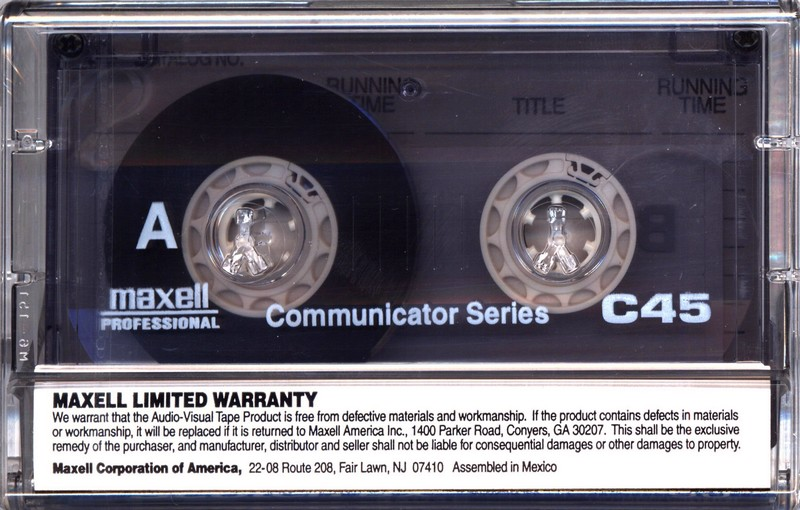 Compact Cassette: Maxell / Hitachi Maxell - Communicator Series 45