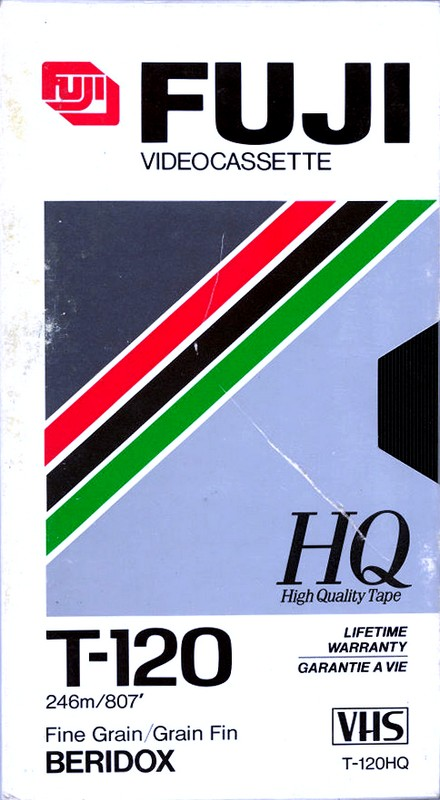 VHS, Video Home System Fuji HQ 120 "T-120HQ" Type I Normal Canada, USA