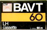 Compact Cassette BAVT 60 Type I Normal Germany