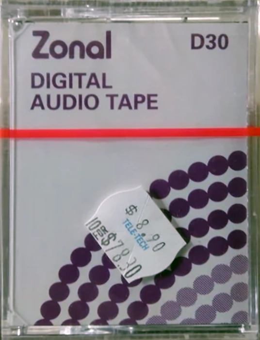 Digital Audio Tape Zonal 30 Type IV Metal Europe