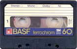 Compact Cassette BASF Ferrochrom 60 Type III Ferro Chrome 1977 Europe