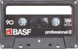 Compact Cassette BASF Professional II 90 Type II Chrome 1976 USA