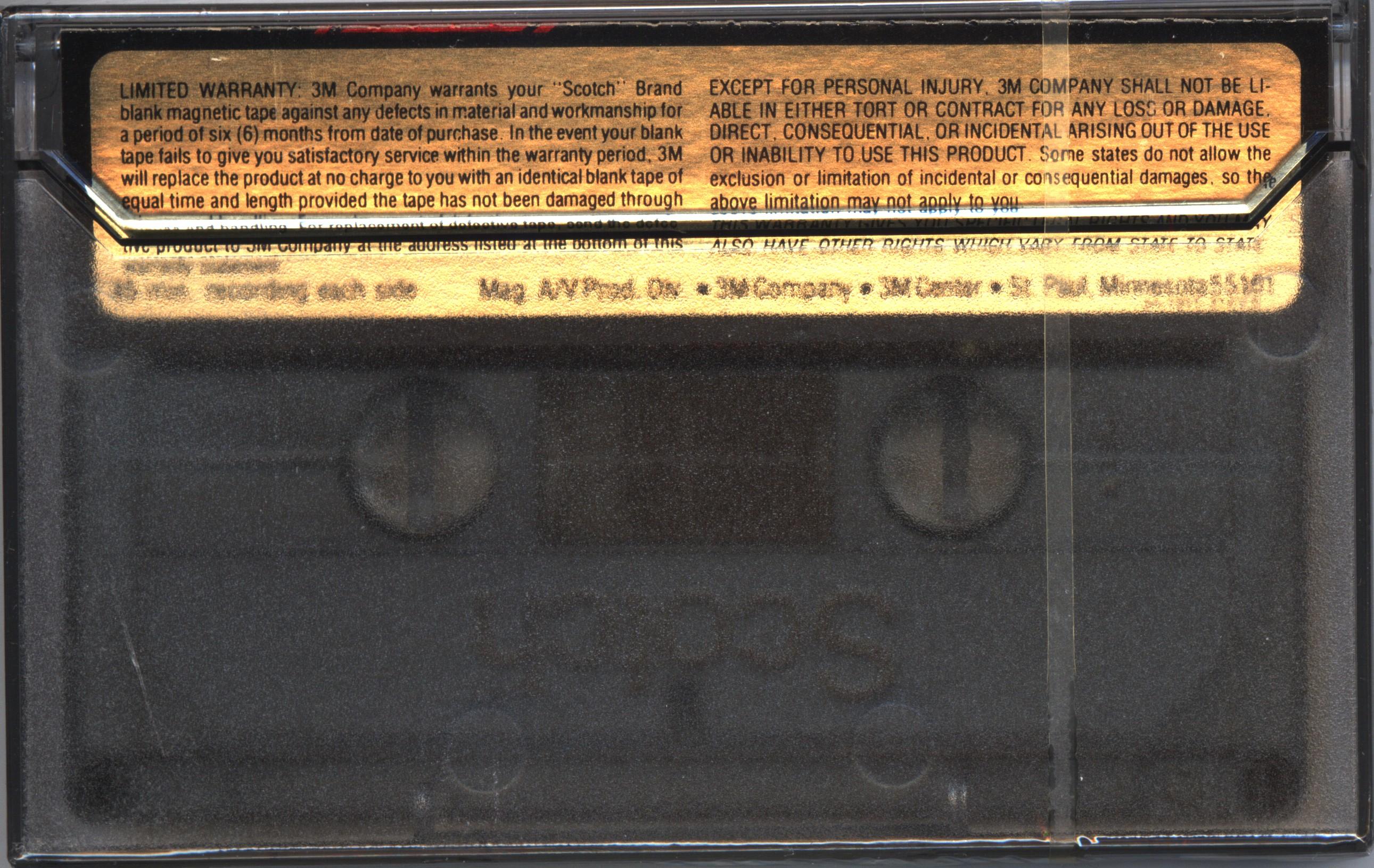 Compact Cassette Scotch Master I 90 Type I Normal 1979 USA