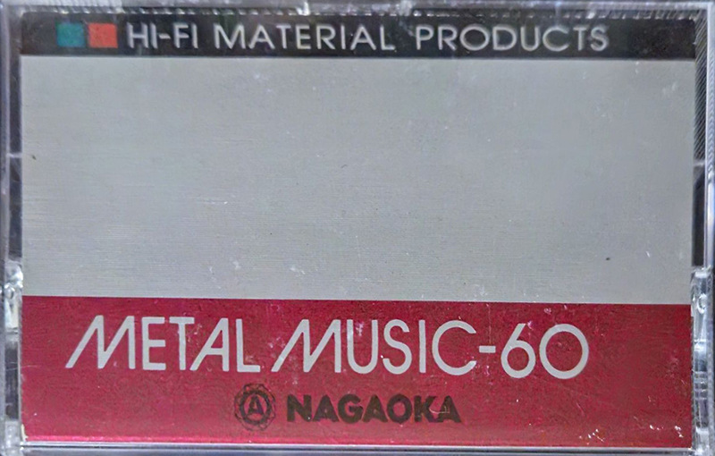 Compact Cassette Nagaoka Metal Music 60 Type IV Metal 1979 Japan