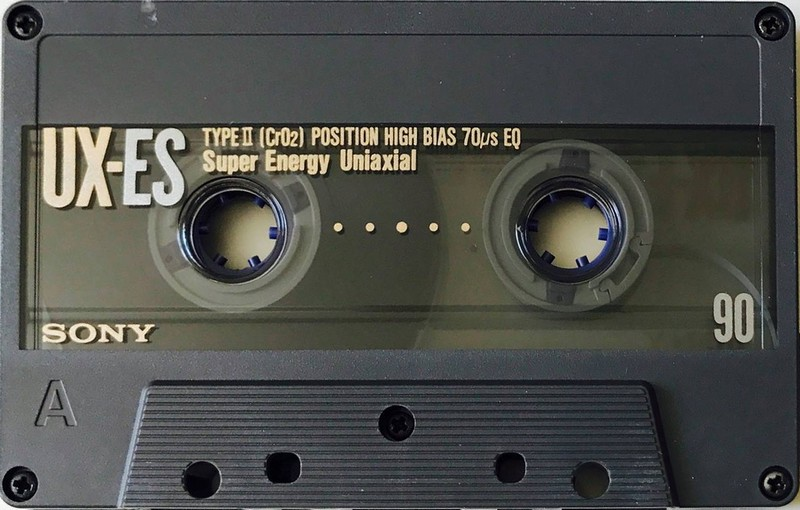 Compact Cassette Sony UX-ES 90 "UX-ES90c" Type II Chrome 1990 Europe