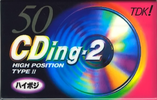 Compact Cassette TDK CDing 2 50 "CD2-50G" Type II Chrome 1996 Japan