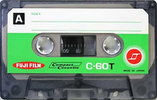 Compact Cassette Fuji Film 60 Type I Normal 1968 Japan