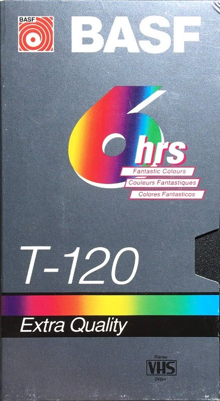 VHS, Video Home System BASF Extra Quality 120 Type I Normal 1991 USA
