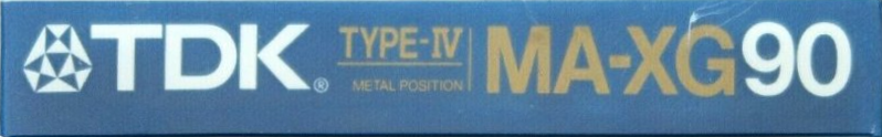 Compact Cassette TDK MA-XG 90 Type IV Metal 1986 Australia, Europe