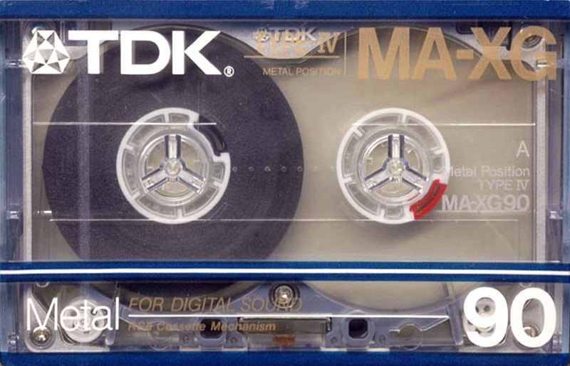 Compact Cassette TDK MA-XG 90 Type IV Metal 1986 Australia, Europe