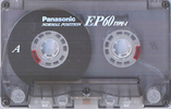 Compact Cassette Panasonic EP 60 "RT-EP60E" Type I Normal 1994 Europe, Japan