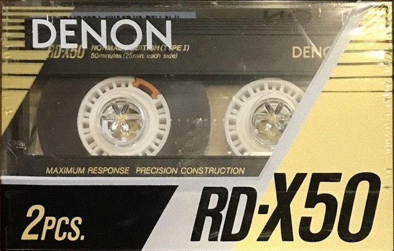 2 pack Denon RD-X 50 "RD-X50M V2" Type I Normal 1987 Japan