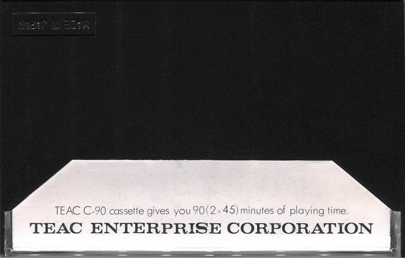 Compact Cassette Teac 90 Type I Normal 1977 Japan