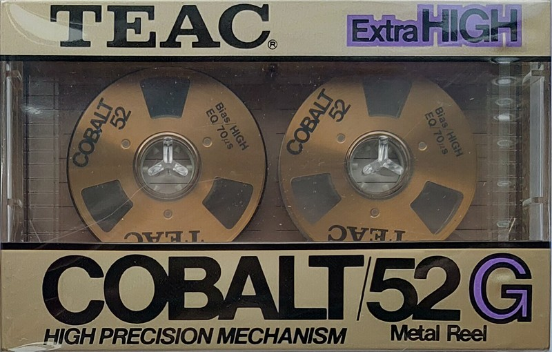Compact Cassette Teac COBALT/52 52 "52G" Type II Chrome 1984 Japan