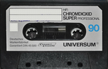 Compact Cassette Universum Super 90 Type II Chrome 1979 Europe