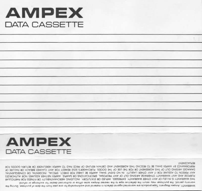 Compact Cassette Ampex 60 Type I Normal USA