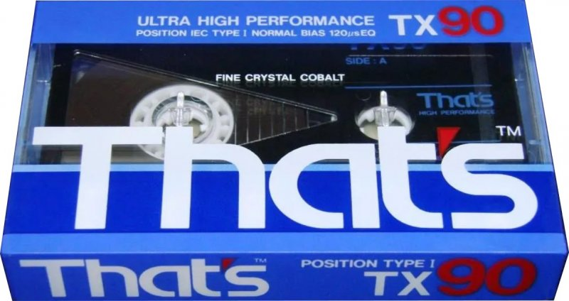 Compact Cassette Thats TX 90 Type I Normal 1987 Europe
