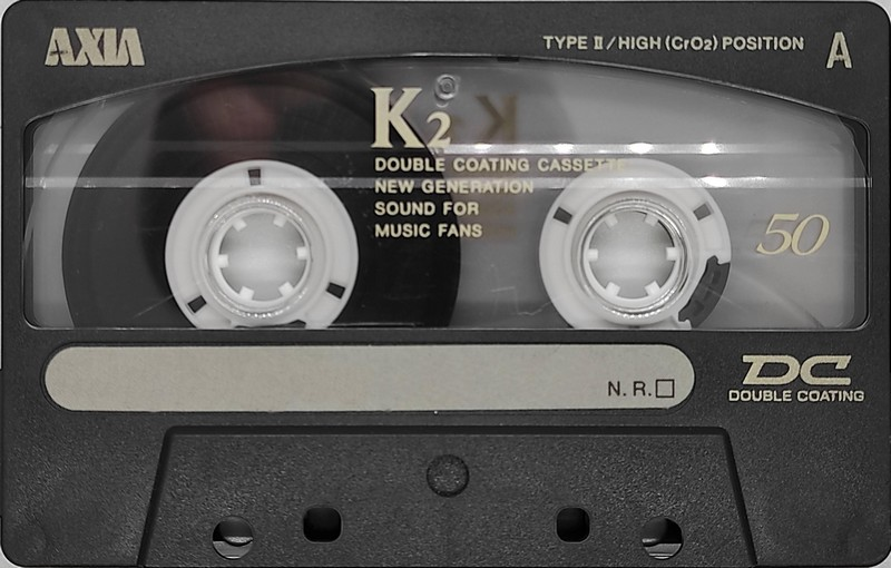 Compact Cassette AXIA K2 50 "K2A 50" Type II Chrome 1993 Japan