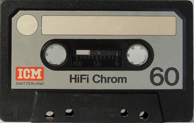 Compact Cassette ICM HIFI Chrom 60 "SF-Cassette" Type II Chrome 1982 Europe