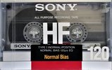 Compact Cassette Sony HF 120 Type I Normal 1988 USA