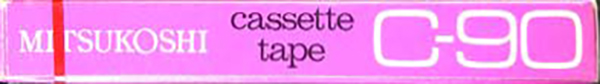 Compact Cassette Mitsukoshi 90 Type I Normal 1973 Japan
