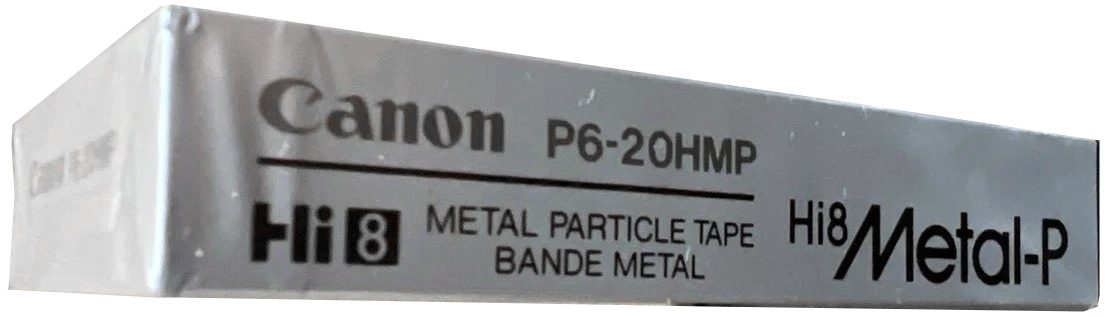 Video8, Hi8, Digital8 Canon Metal-P 20 "Hi8 E6-20HMP" Type IV Metal 1990 North America