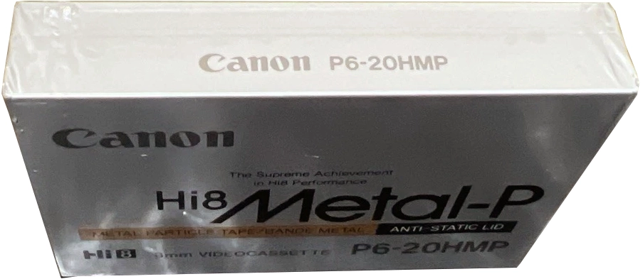 Video8, Hi8, Digital8 Canon Metal-P 20 "Hi8 E6-20HMP" Type IV Metal 1990 North America