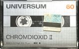 Compact Cassette Universum 60 Type II Chrome 1984 Europe