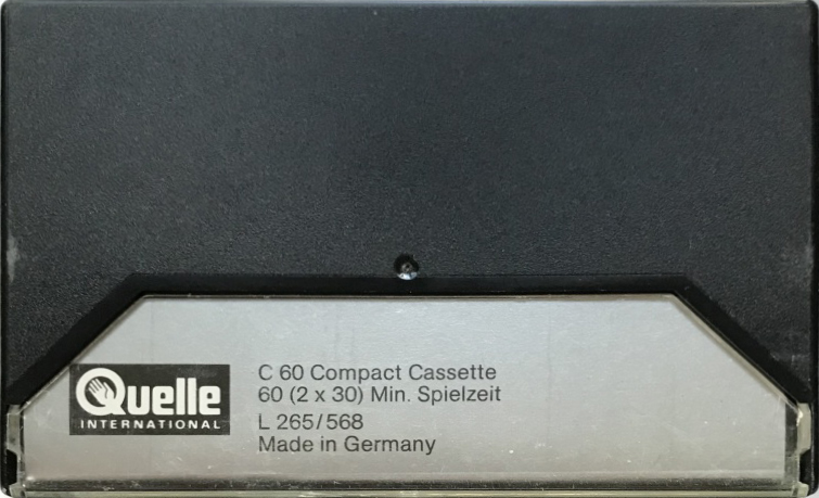 Compact Cassette Universum 60 Type II Chrome 1984 Europe