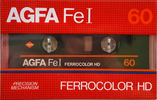 Compact Cassette AGFA Ferrocolor HD 60 Type I Normal 1982 Europe