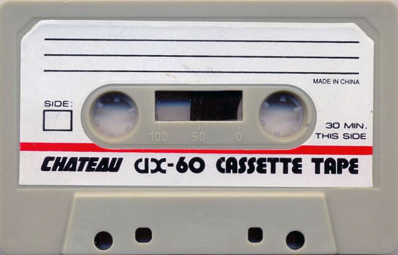 Compact Cassette Chateau AX 60 "white" Type I Normal China