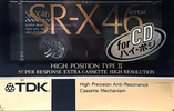 Compact Cassette TDK SR-X 46 "SR-X46K" Type II Chrome 1989 Japan