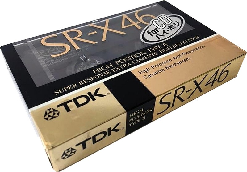 Compact Cassette TDK SR-X 46 "SR-X46K" Type II Chrome 1989 Japan