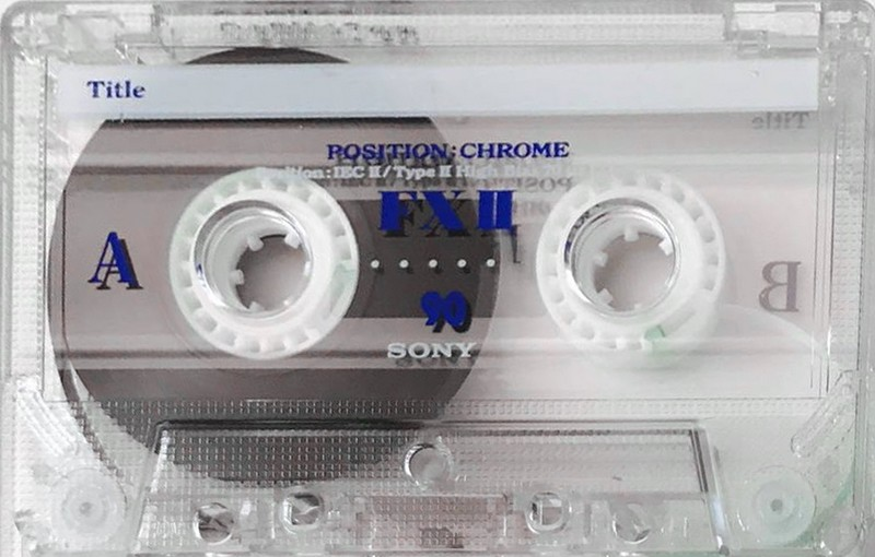 Compact Cassette Sony FX 90 "C-90FX2B" Type II Chrome 1996 Europe