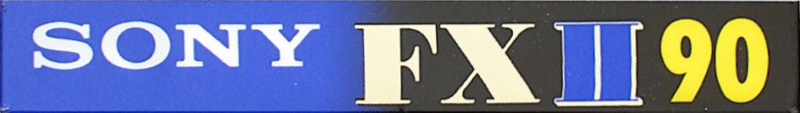 Compact Cassette Sony FX 90 "C-90FX2B" Type II Chrome 1996 Europe