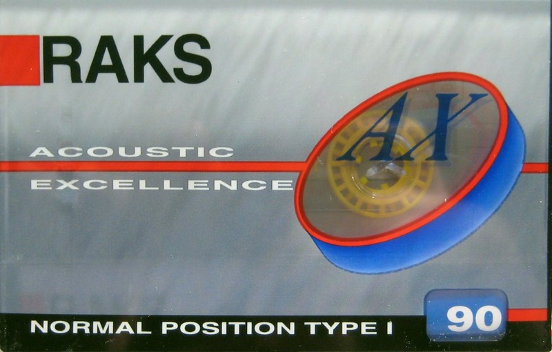 Compact Cassette RAKS AX 90 Type I Normal 1993 Europe