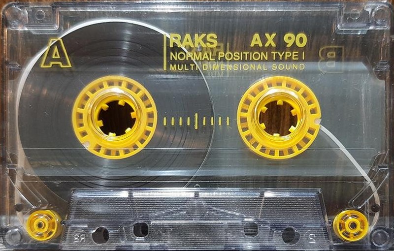 Compact Cassette RAKS AX 90 Type I Normal 1993 Europe