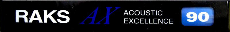 Compact Cassette RAKS AX 90 Type I Normal 1993 Europe
