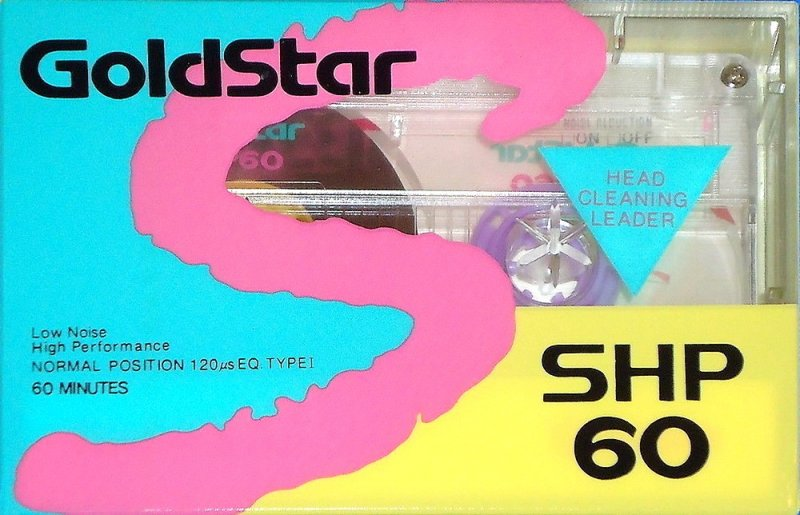 Compact Cassette Goldstar SHP 60 Type I Normal 1991 USA