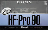 Compact Cassette Sony HF-Pro 90 "HF-PRO90B" Type I Normal 1989 Japan