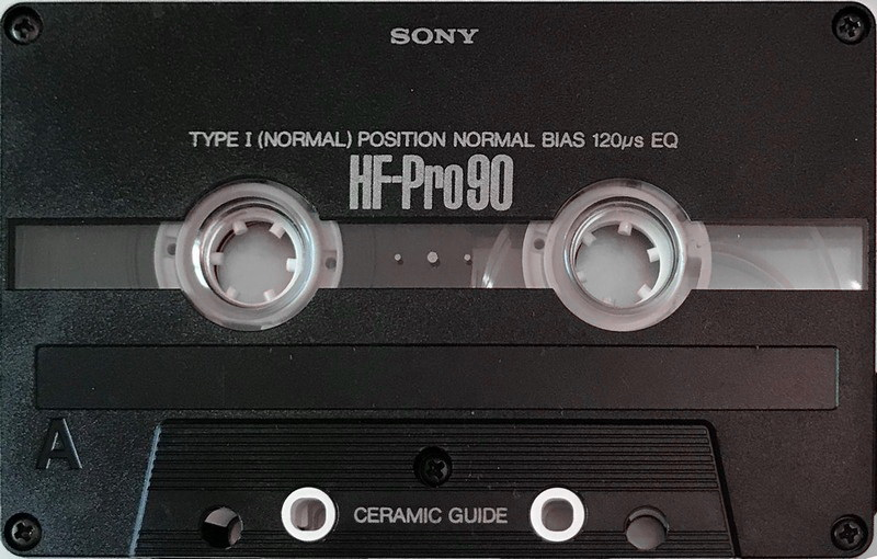 Compact Cassette Sony HF-Pro 90 "HF-PRO90B" Type I Normal 1989 Japan