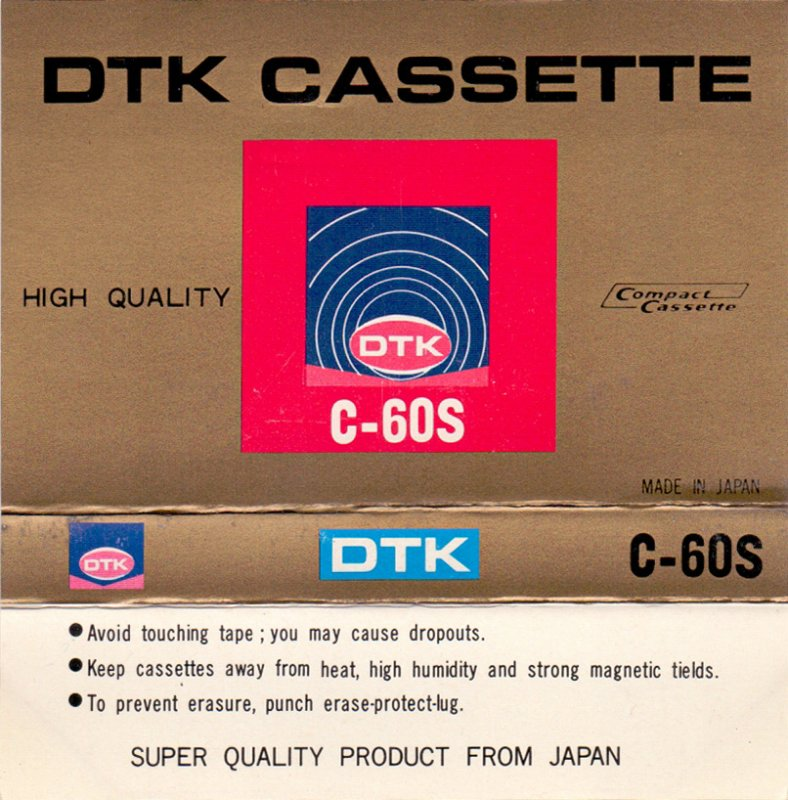 Compact Cassette: Unknown DTK -  60