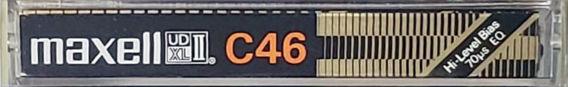 Compact Cassette Maxell UD XLII 46 Type II Chrome 1977 Japan