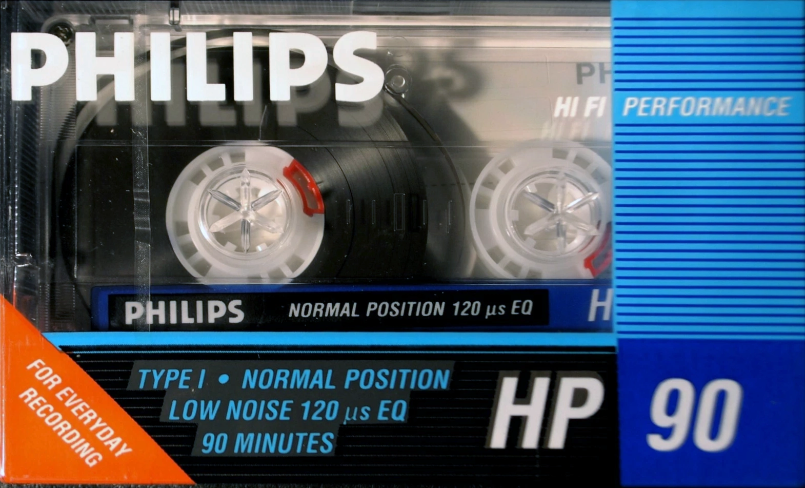 Compact Cassette Philips HP 90 Type I Normal 1987 North America