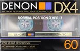 Compact Cassette Denon DX4 60 Type I Normal 1985 Japan